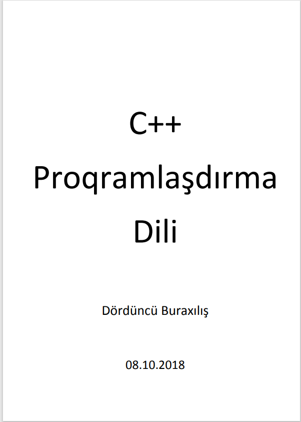 Cover of C++ proqlaşdırma dili