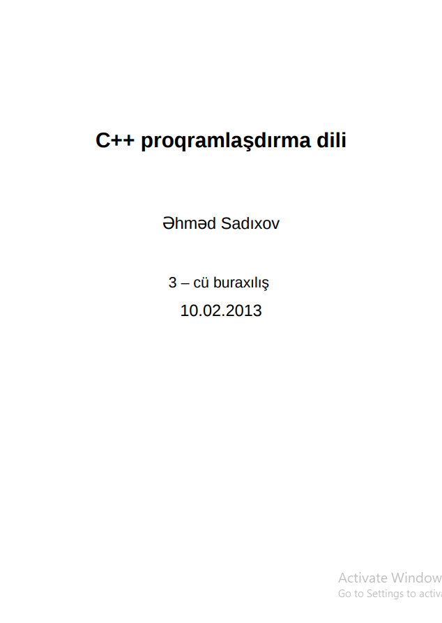 Cover of C++ proqlaşdırma dili 3-cü buraxılış