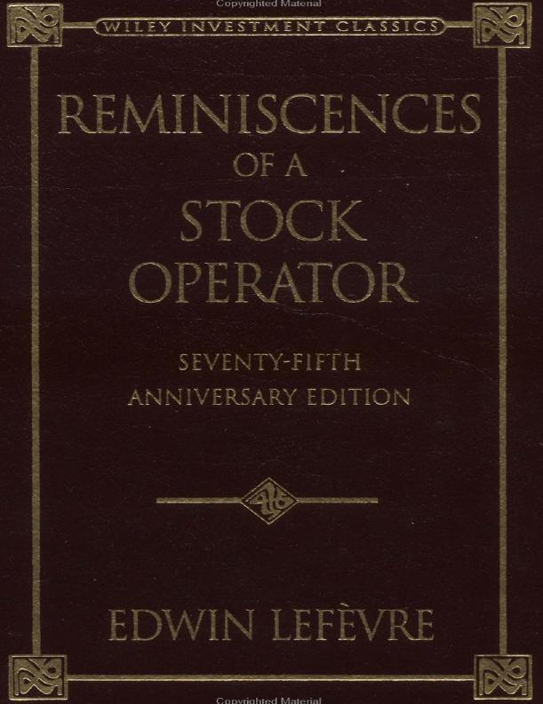 Cover of Reminiscences of a Stock Operator
