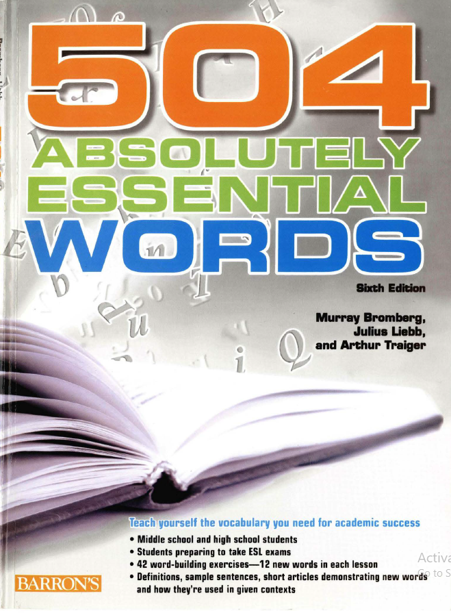 Cover of 504 Absolutely essential words