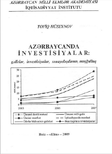 Cover of Azərbaycanda investisiyalar: gəlirlər, investisiyalar, sənayeləşdirmə, məşğulluq