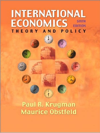 Cover of International economics: theory and policy