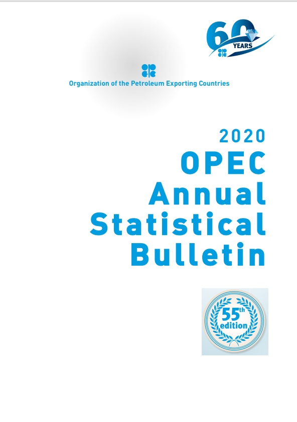 Cover of OPEC Annual  Statistical  Bulletin 2020 