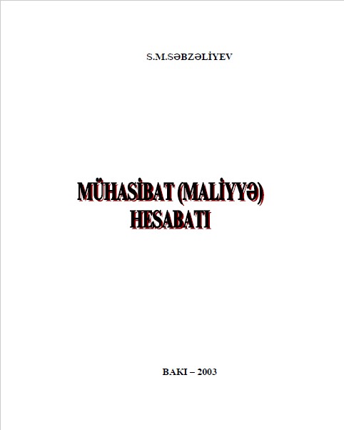 Cover of Mühasibat (maliyyə) hesabatı