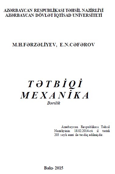 Cover of Tətbiqi mexanika (2)