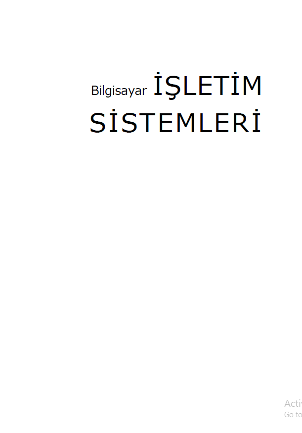 Cover of Bilgiyasar işletim sistemleri