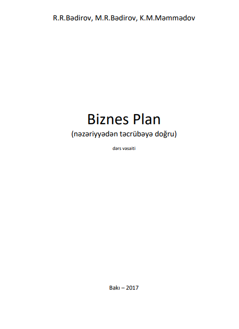 Cover of Biznes plan