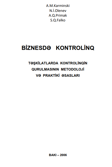 Cover of Biznesdə kontrollinq