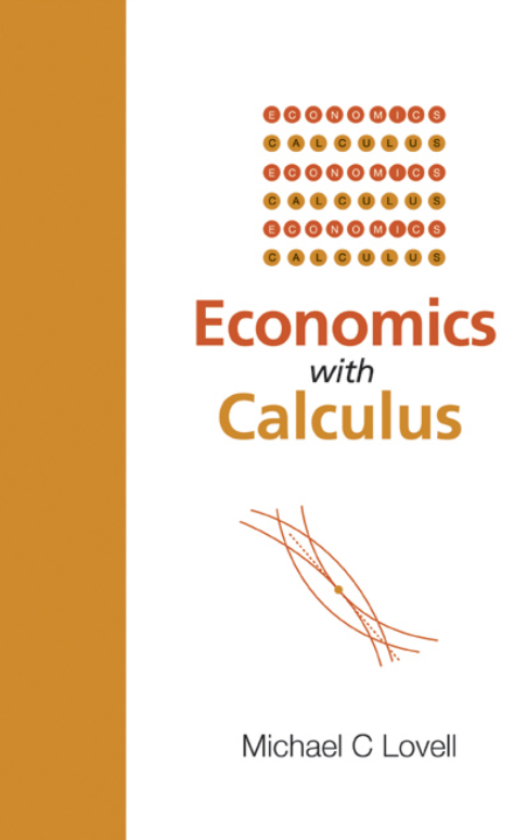 Cover of Economics With Calculus