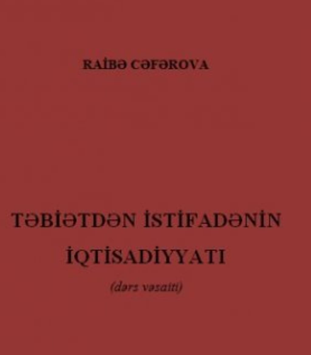 Cover of Təbiətdən istifadənin iqtisadiyyatı