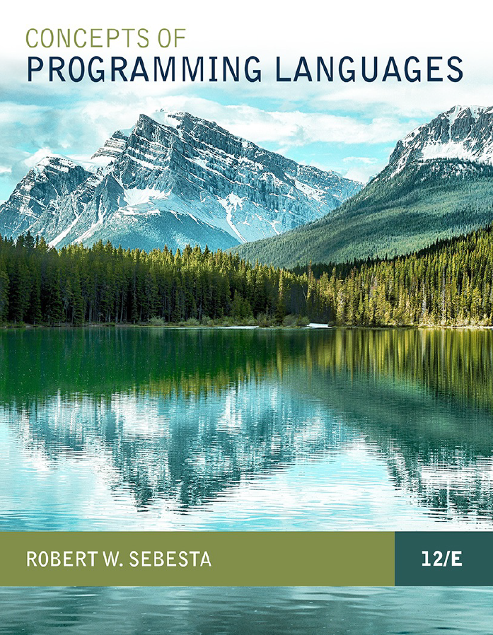 Cover of Concepts of programming languages