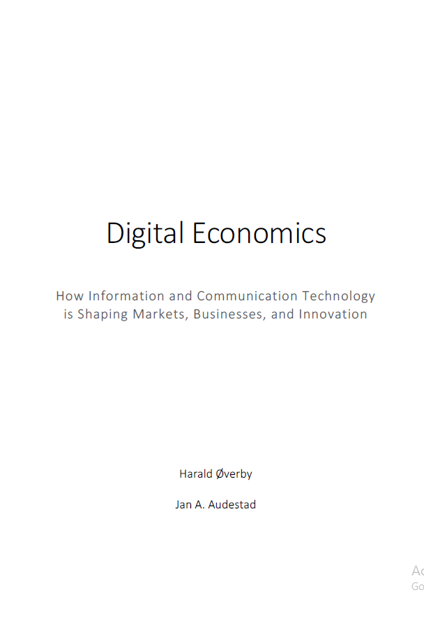 Cover of Digital economics