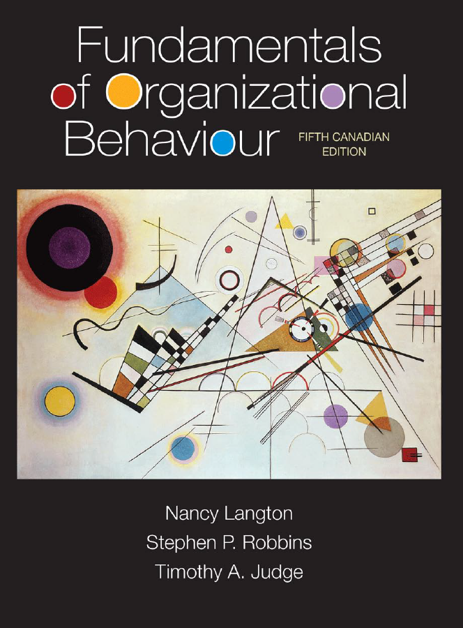 Cover of Fundamentals of Organizational Behaviour