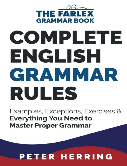 Cover of Complete English grammar rules