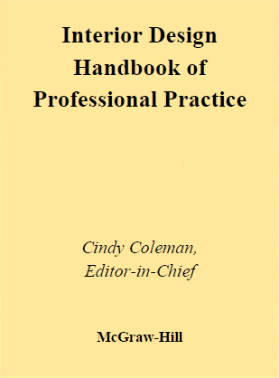 Cover of Interior design handbook of professional practice