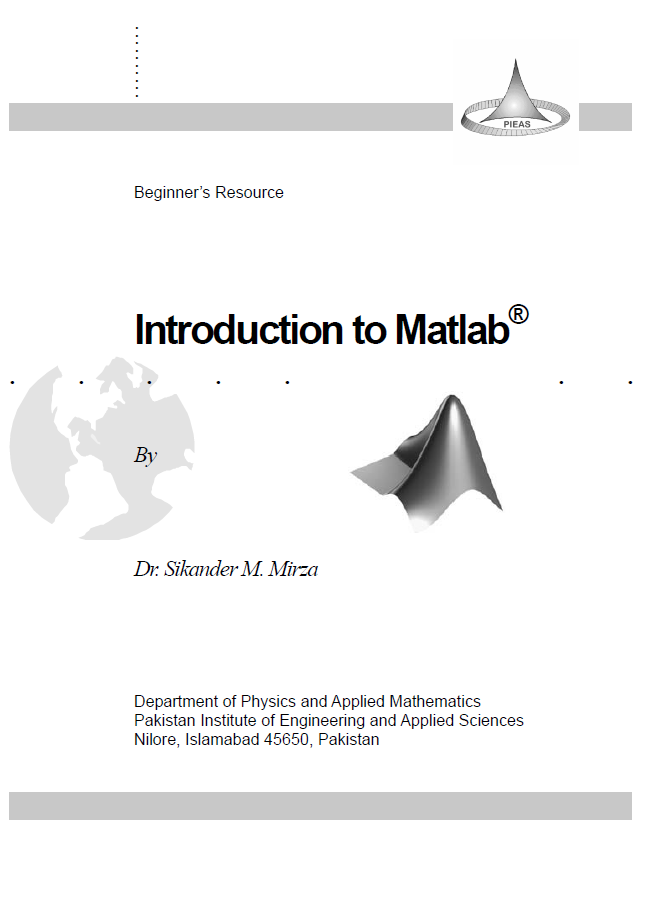 Cover of Introduction to Matlab