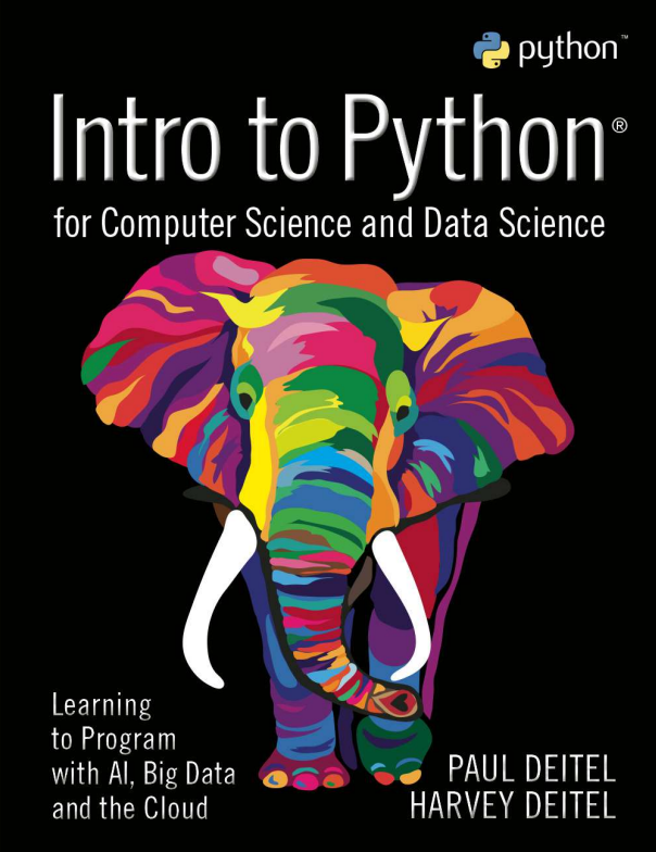 Cover of Intro to Python for Computer Science and Data Science