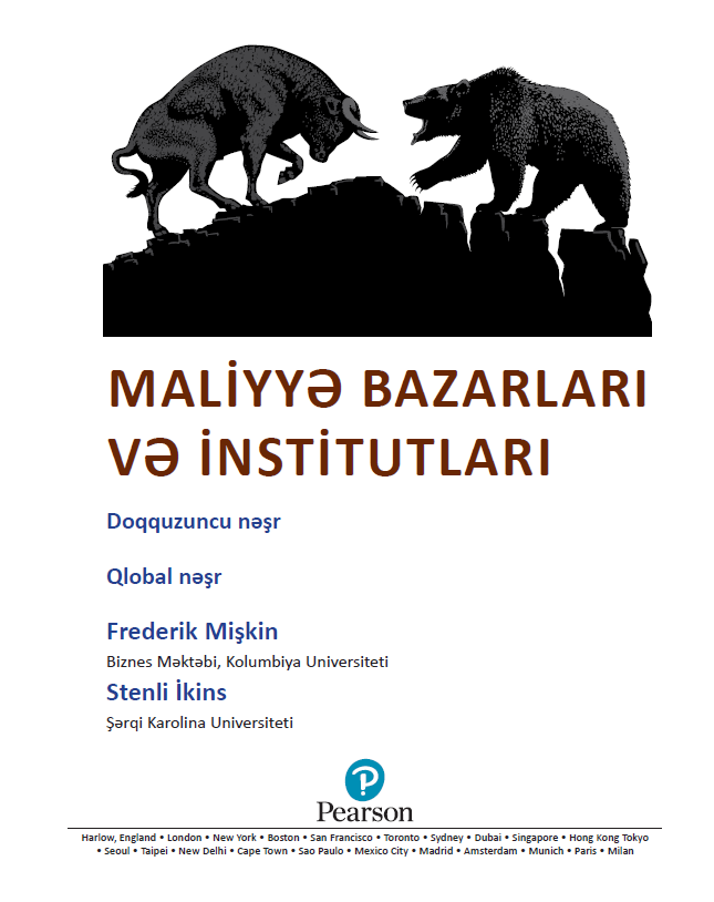 Cover of Maliyyə bazarları və institutları