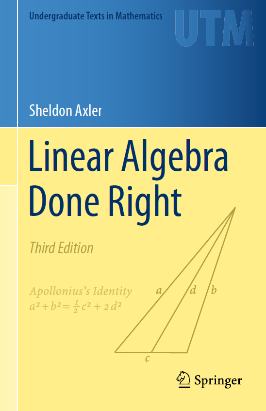 Cover of Linear algebra done right