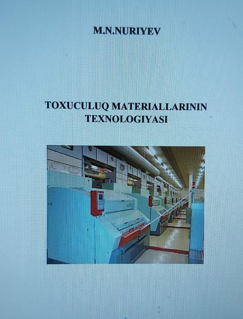 Cover of Toxuculuq materiallarının texnologiyası