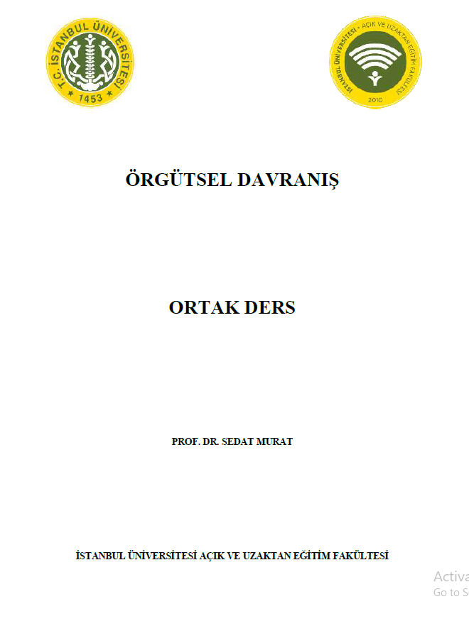 Cover of Örgütsel davranış