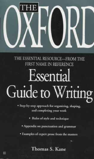 Cover of The Oxford Essential Guide to Writing 