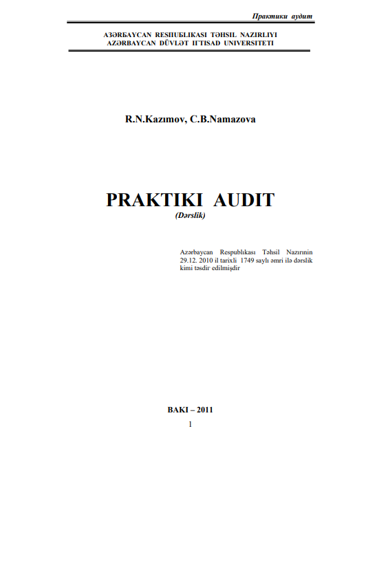 Cover of Praktiki audit