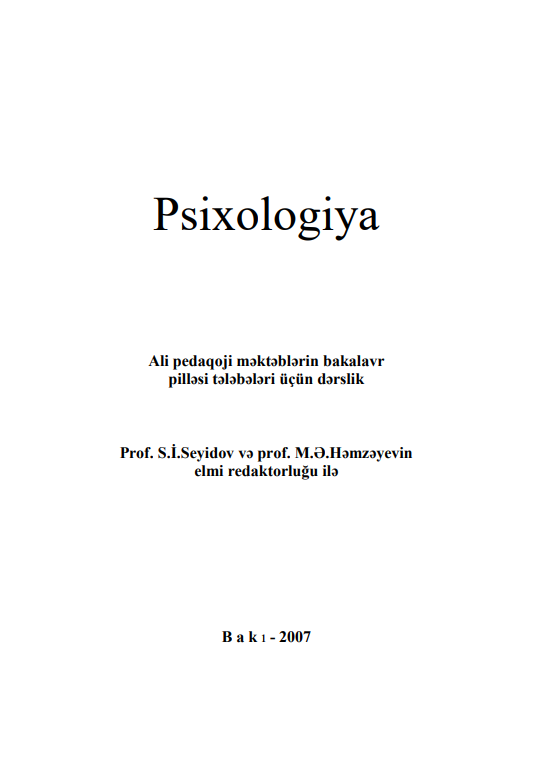 Cover of Psixologiya