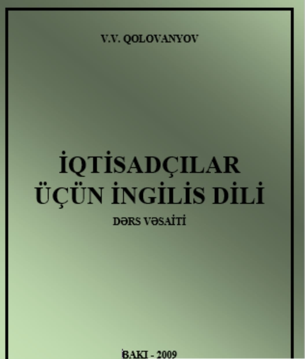 Cover of İqtisadçılar üçün İngilis dili