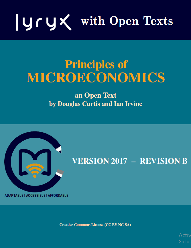 Cover of Priciples of Microeconomics