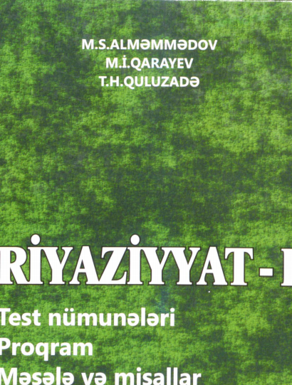 Cover of Riyaziyyat-I