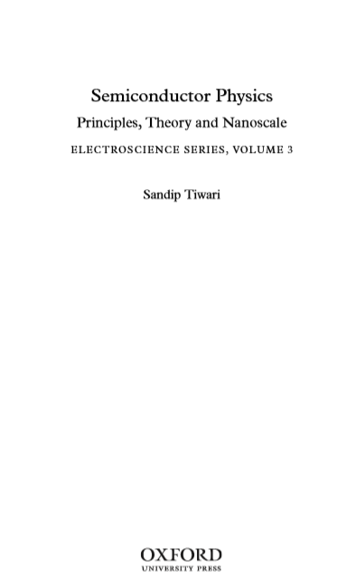 Cover of Semiconductor Physics 