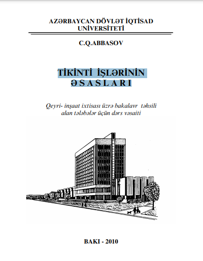 Cover of Tikinti işlərinin əsasları