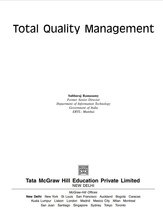 Cover of Total Quality Management