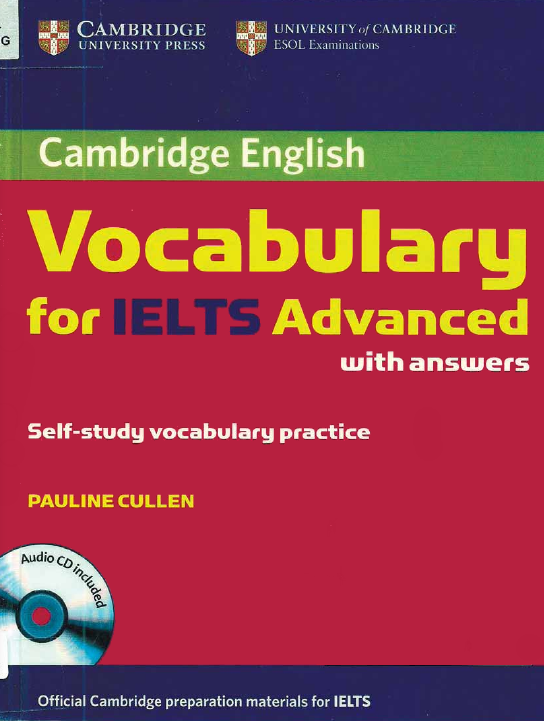 Cover of Vocabulary for IELTS advancedn with answers