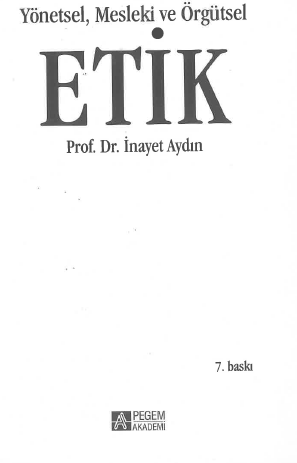 Cover of Yönetsel, Mesleki ve Örgütsel Etik