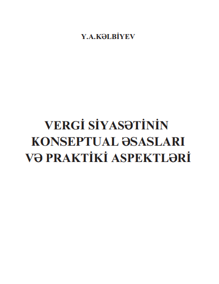 Cover of Vergi hüququnun konseptual əsasları və praktiki aspektlər